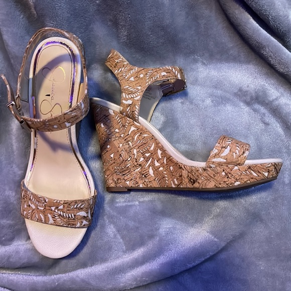 beige wedges - Picture 2 of 3